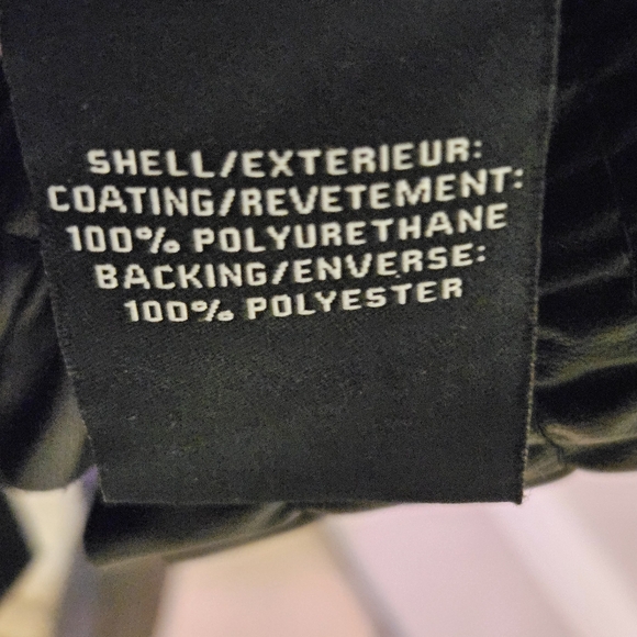 7 For All Mankind Black  Smocked,Long Sleeve,Faux Leather Dress,Medium,NWT - Picture 16 of 16